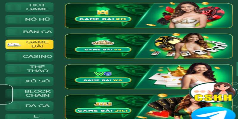Sảnh cược có tại game bài HB88